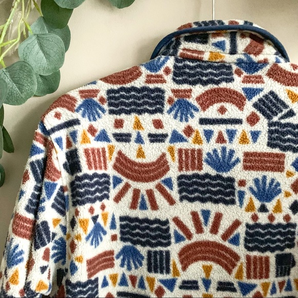 PATAGONIA Rare Protected Peaks Synchilla Pullover Size Small collectable - Picture 9 of 9